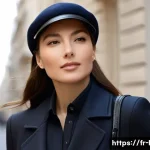 몽블랑 가죽 캡과 페라가모 클래식 캡 비교 - **Montblanc Leather Cap - Sophisticated Urban Elegance:**
A sophisticated woman in her late 30s,...